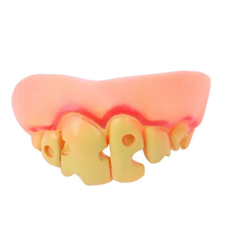 8 Pcs Halloween Simulation Fake Ugly Buck Teeth Toy  April Fools Day Funny  Party Children Adult Props Boy Girl Wedding Festival