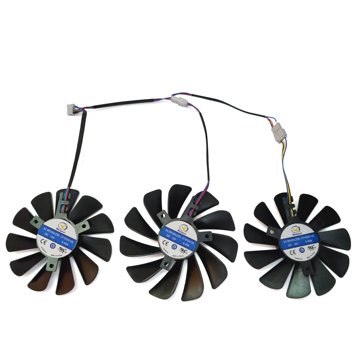 NEW 85MM 95MM 4PIN CF1010U12S RX 5700 XT Thicc III GPU Fan，For XFX RX 5600 XT 5700 XT 5700 THICC III Graphics card cooling fan