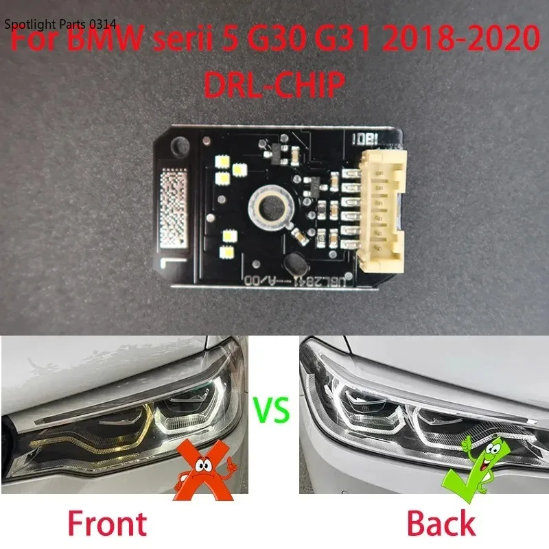 

For 2018-2020 BMW 5 Series G30 G31G38 car LED headlight daytime running light chip angel eye module 63117214939 63117214940