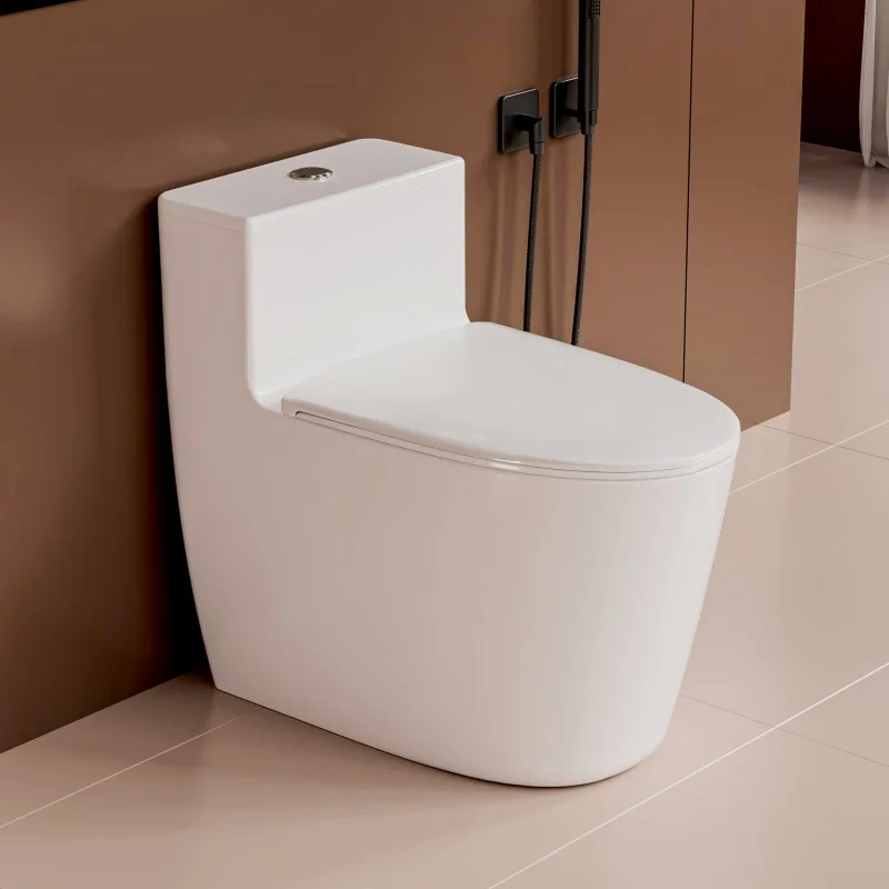 Household New Antifreeze Crack Toilet One-piece Siphon Large-diameter Large-impact S-bend Deodorant Toilet