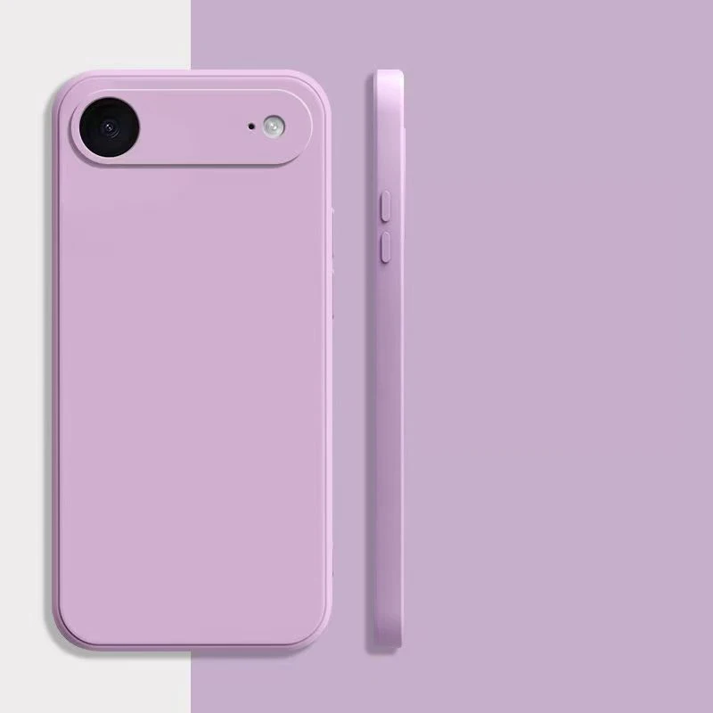 حافظة سيليكون سائلة مربعة فاخرة لهاتف آيفون حافظة هوائية لهاتف آيفون 17 غطاء هوائي آيفون 17 كاميرا هوائية حافظة هاتف واقية