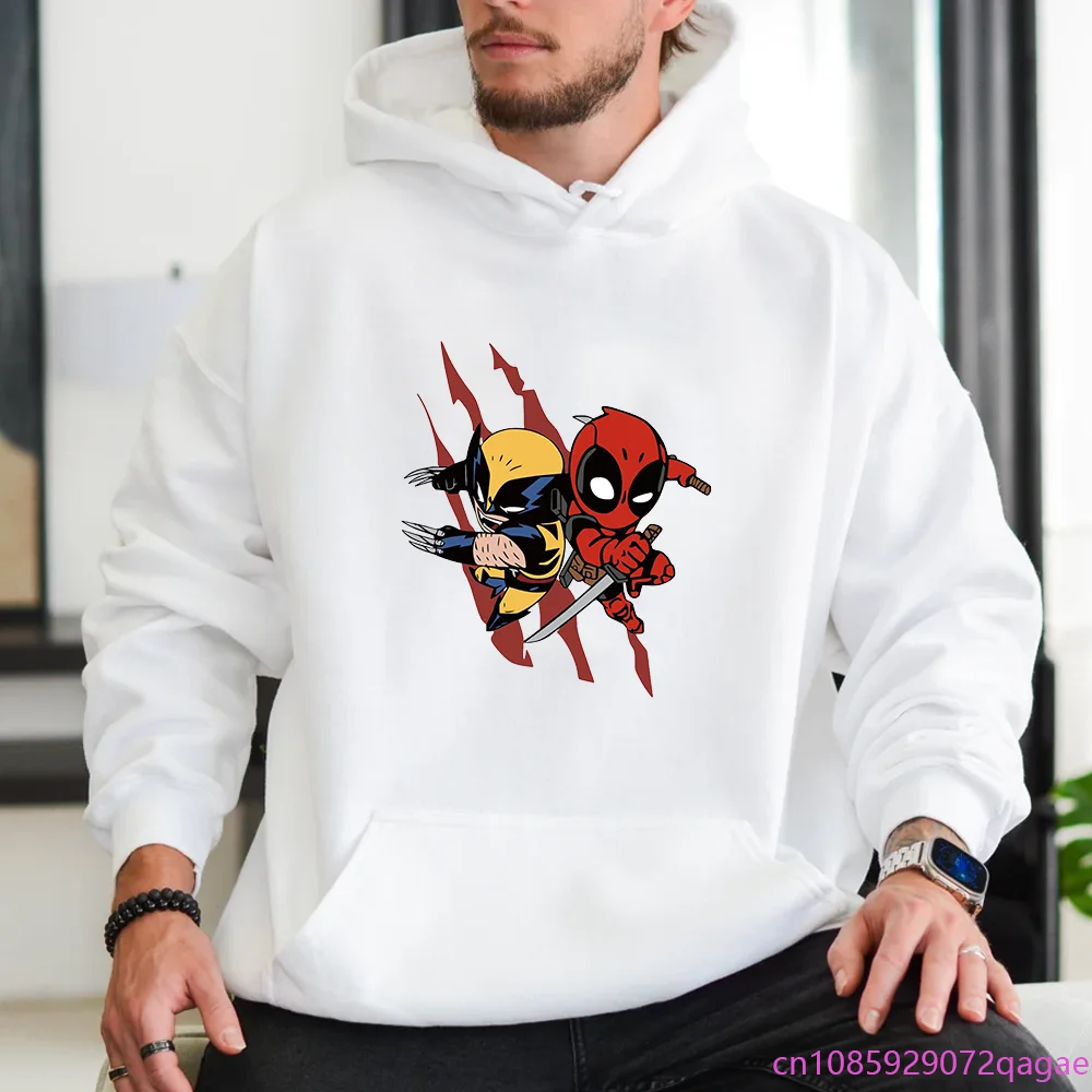 

Mens Comic Harajuku Pattern Printed Hoodie Outdoor Street Y2K Costume Anime Sweatshirt Top