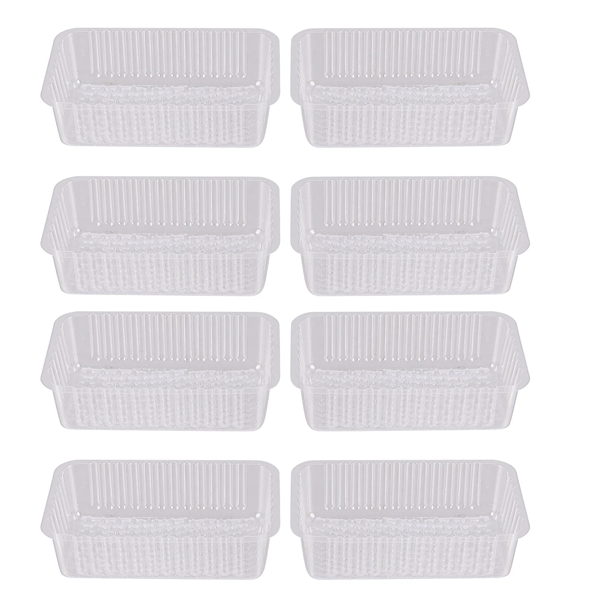 

200 Pcs Mung Bean Cake Inner Holder Non-toxic Tray Blister Egg Yolk Green Plastic