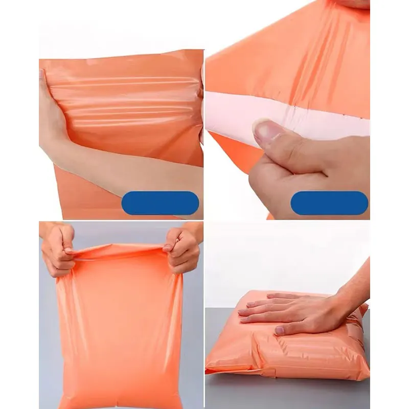 50Pcs/Lot New Biodegradable Mailing Bags Pink Orange Color Envelope Storage Bags Self Adhesive Seal Thicken Pouch Shipping Bag