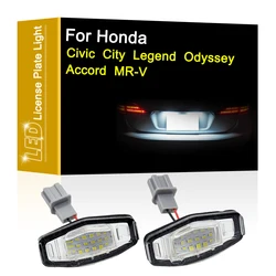 Honda Civic 용 12V LED 라이센스 번호 플레이트 라이트 어셈블리 01-15 City 03-09 Legend 99-04 Accord 03-17 MR-V 03-08 Odyssey 99-04