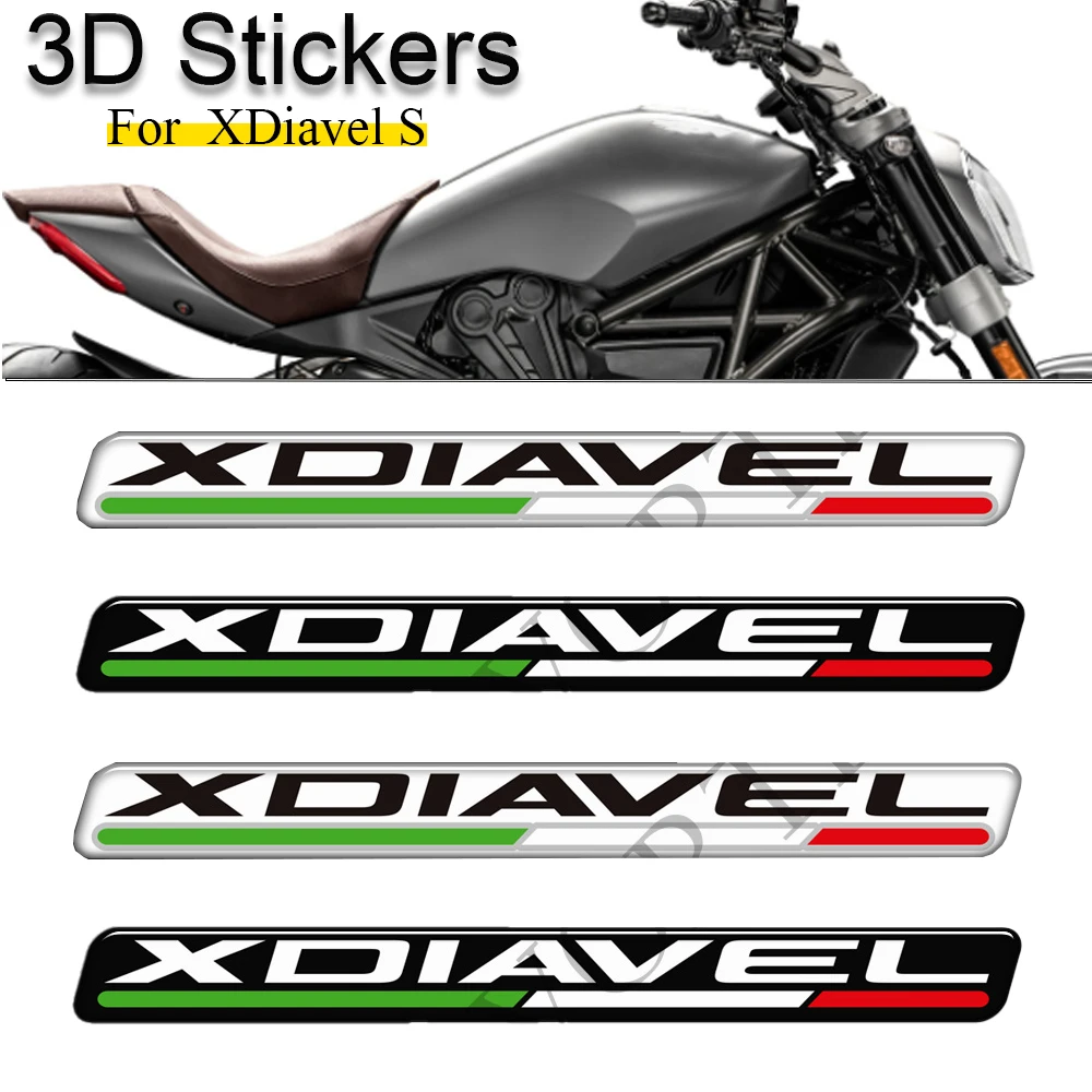 

For Ducati XDiavel S X Diavel 2015 2016 2017 2018 2019 2020 2021 Motorcycle Fuel Oil Kit Knee Tank Pad 3D Stickers Decals