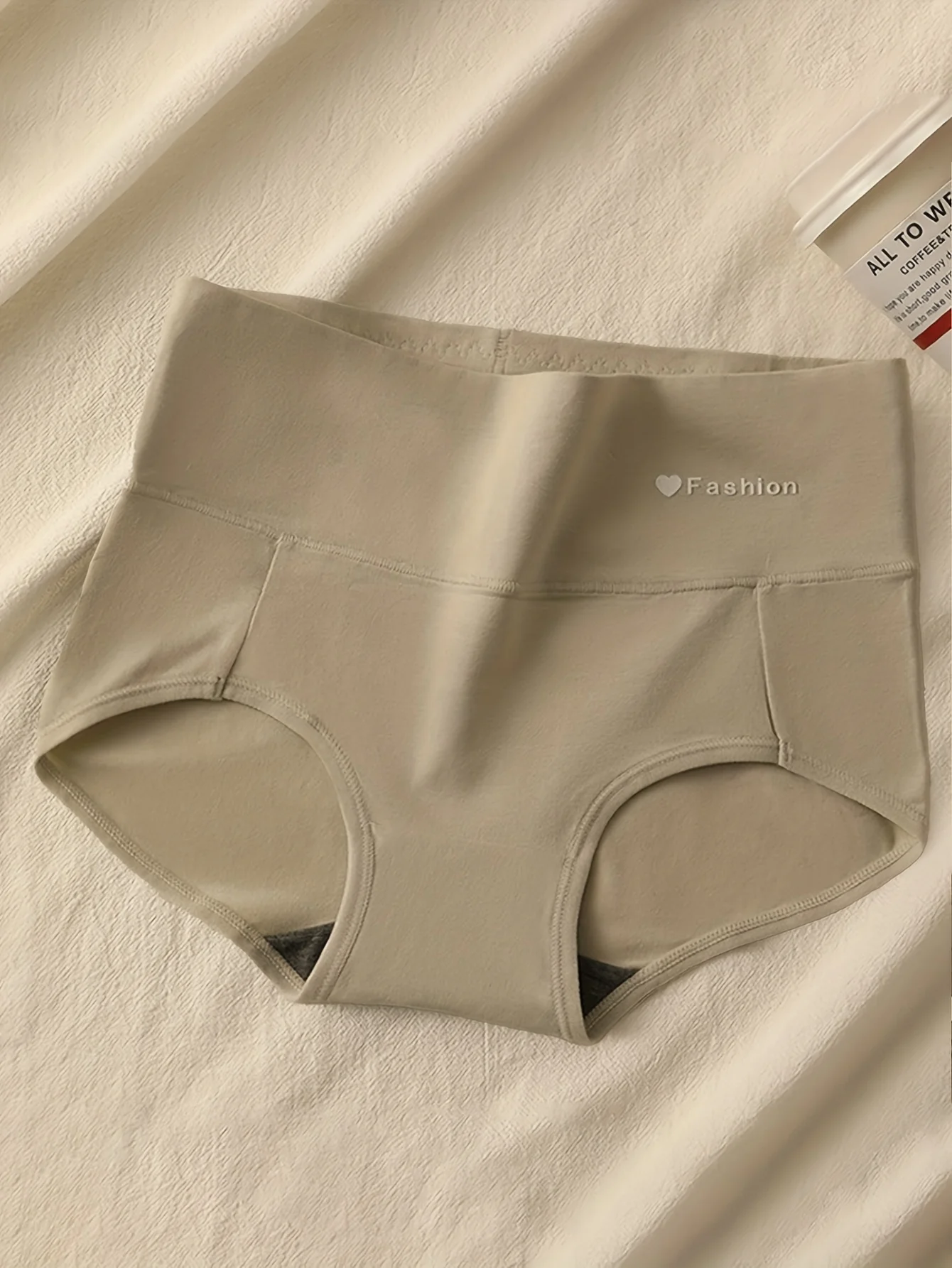 3 قطع من القطن بلون سادة منتصف الخصر للنساء، ملابس داخلية ناعمة ومريحة تسمح بمرور الهواء، ملابس داخلية نسائية عصرية