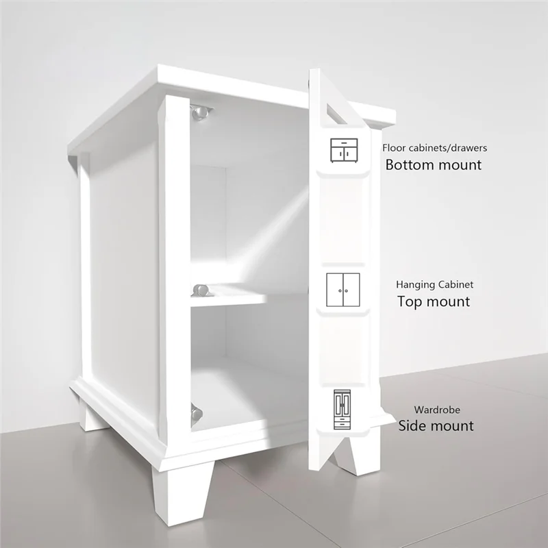 B74A 10PCS Magnetic Cabinet Door Catch With Neodymium Magnet Cabinet Latch Closure Hardware For Kitchen Cupboard Closet