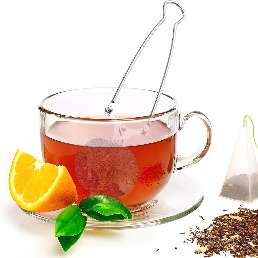 Tea Infuser Handle Tea Ball Sphere Mesh Tea Strainer Coffee Herb Spice Filter Diffuser Kitchen Gadget Stainless Steel