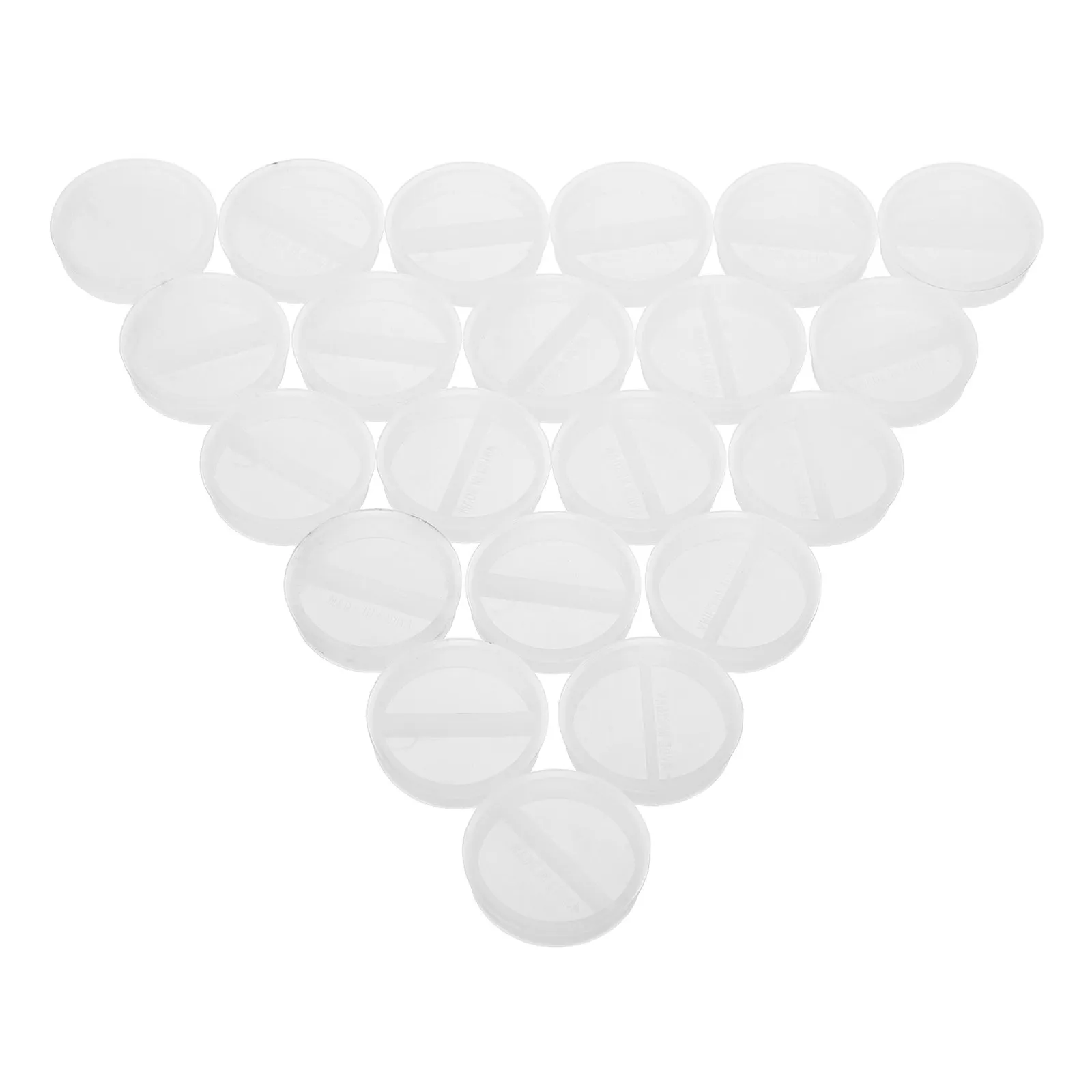 

20 шт. Прозрачные круглые заглушки для дна копилки с надежным поворотным замком, замена для крышки отверстия в копилке/сейфе для денег