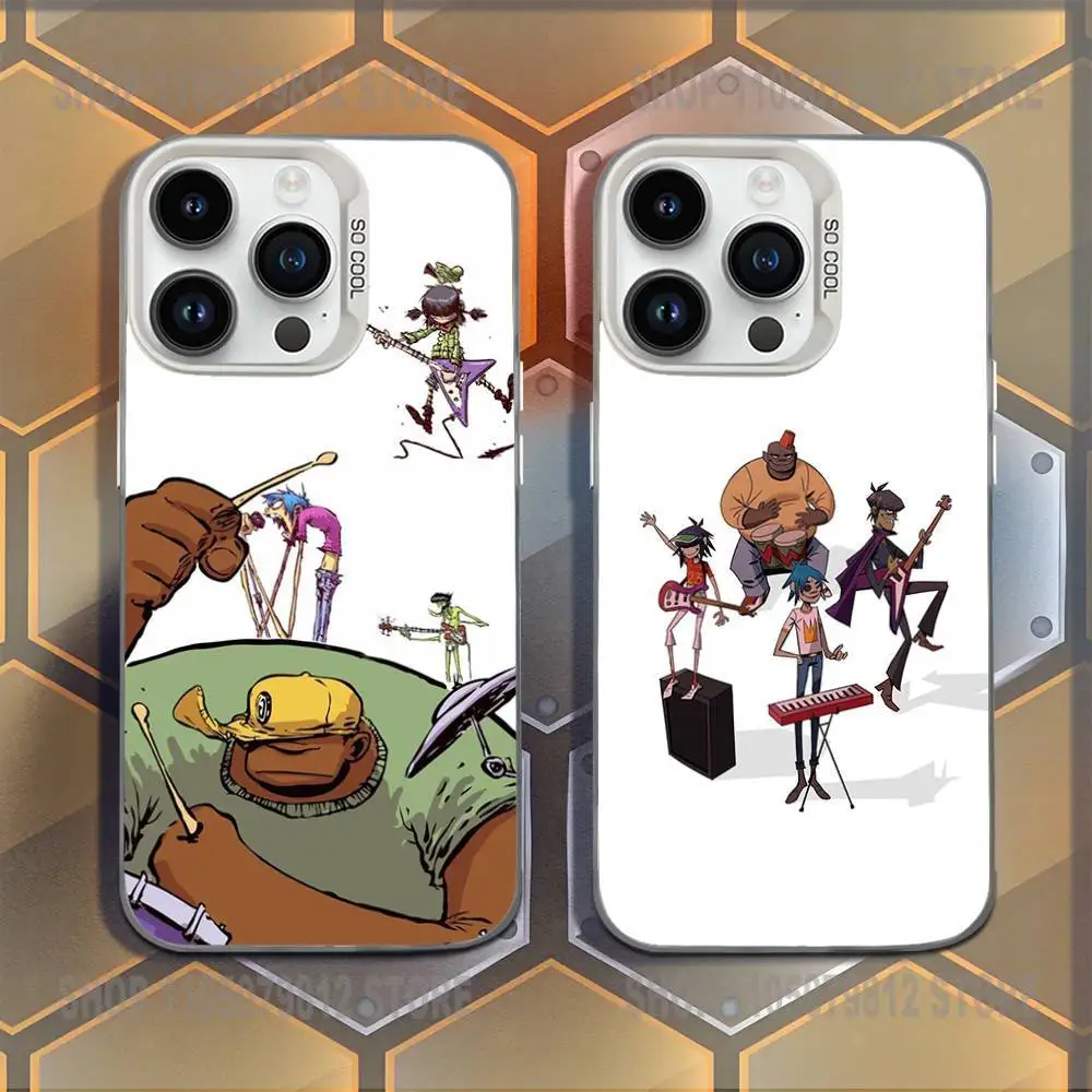 

G-Gorillaz Band Demon Days Phone Case For iPhone XR,17,16,15,14,13,12,11,Mini,Pro,E,MAX White Candy Matte Shockproof Cover