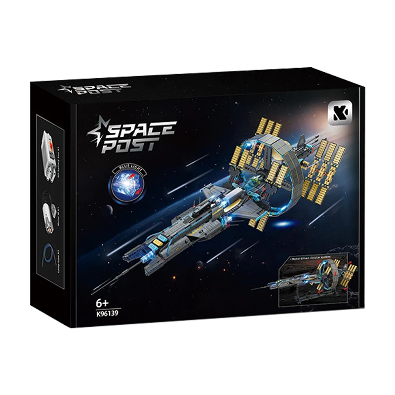 

IN STOCK K96139 Technical Aviation Space Station Building Blocks Model Spaceship Bricks Assembling Toys for Boys Christmas Gifts