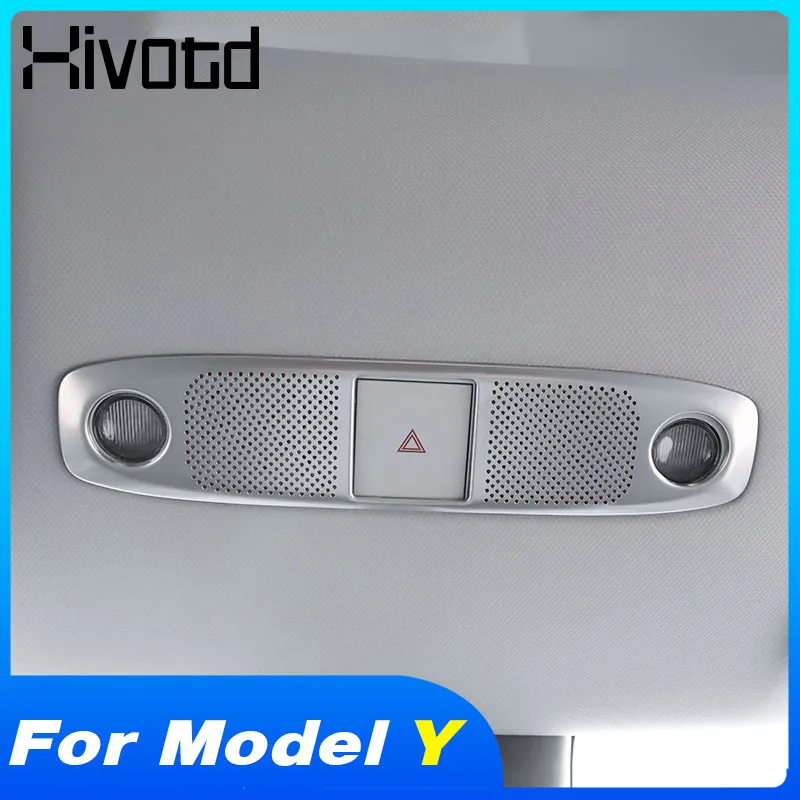 

Interior Under Seat Roof Air Outlet Speaker Cover Trim Car Accessories Reading Light Garnish Frame For Tesla Model Y 2022-2021