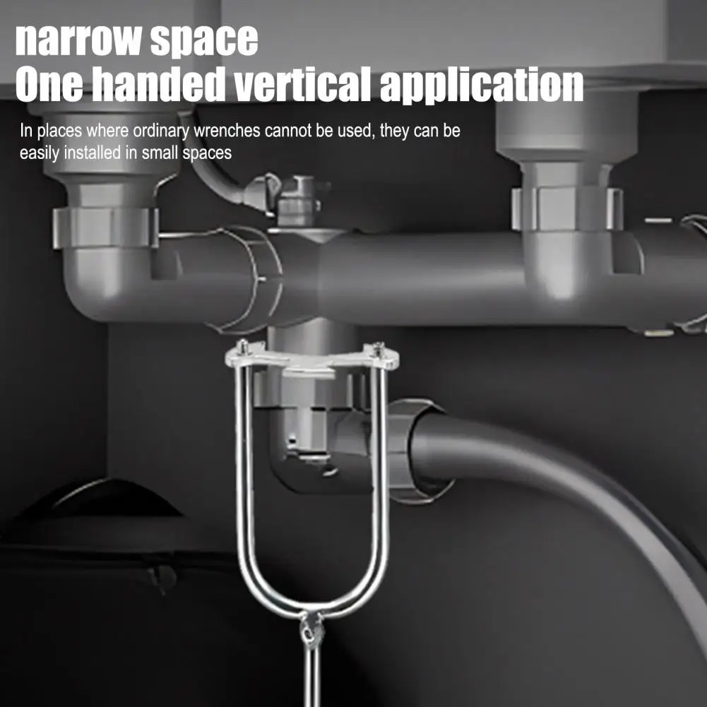 Multi-functional Basin Wrench Bathroom Sink Wrench Set with 360-degree Rotation Multi-size Plumbing Tool for Tight Spaces