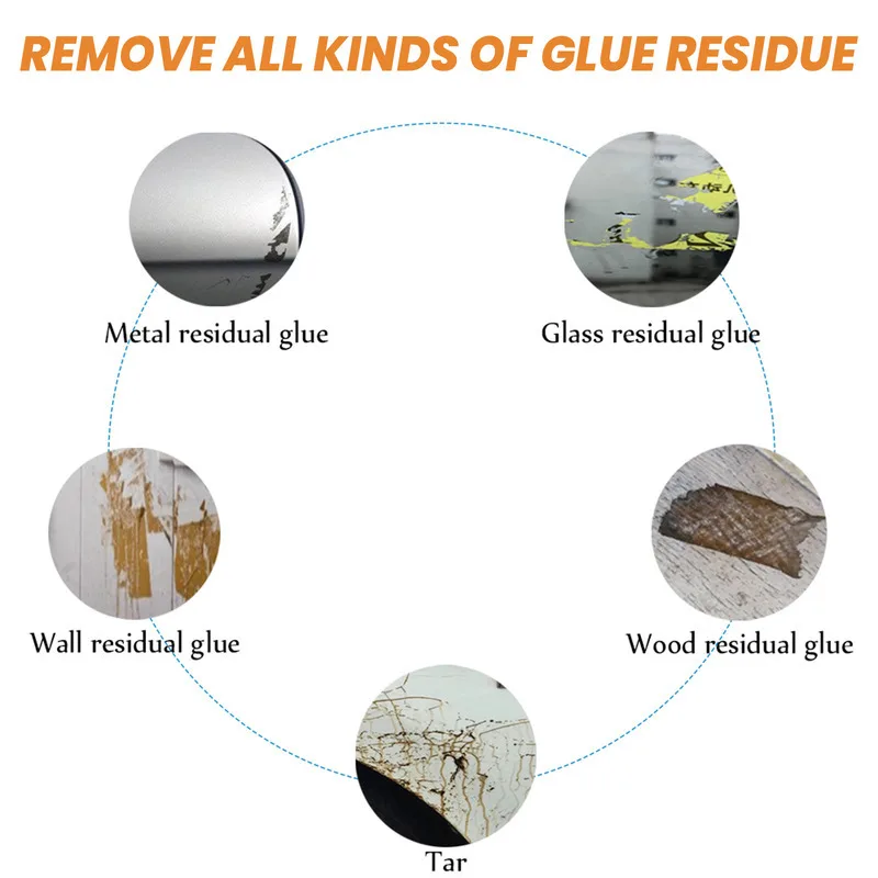 مزيل الصمغ متعدد الوظائف ينظف الباب بقايا ذاتية اللصق لنافذة جسم السيارة وطباعة الشاشة وأوراق لاصقة