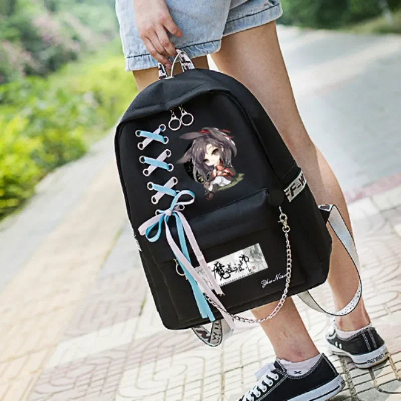 Grandmaster of Demonic Cultivation Mo Dao Zu Shi Lan Wangji Wei Wuxian Cosplay Backpack School Shoulder Bags Gift Outdoor