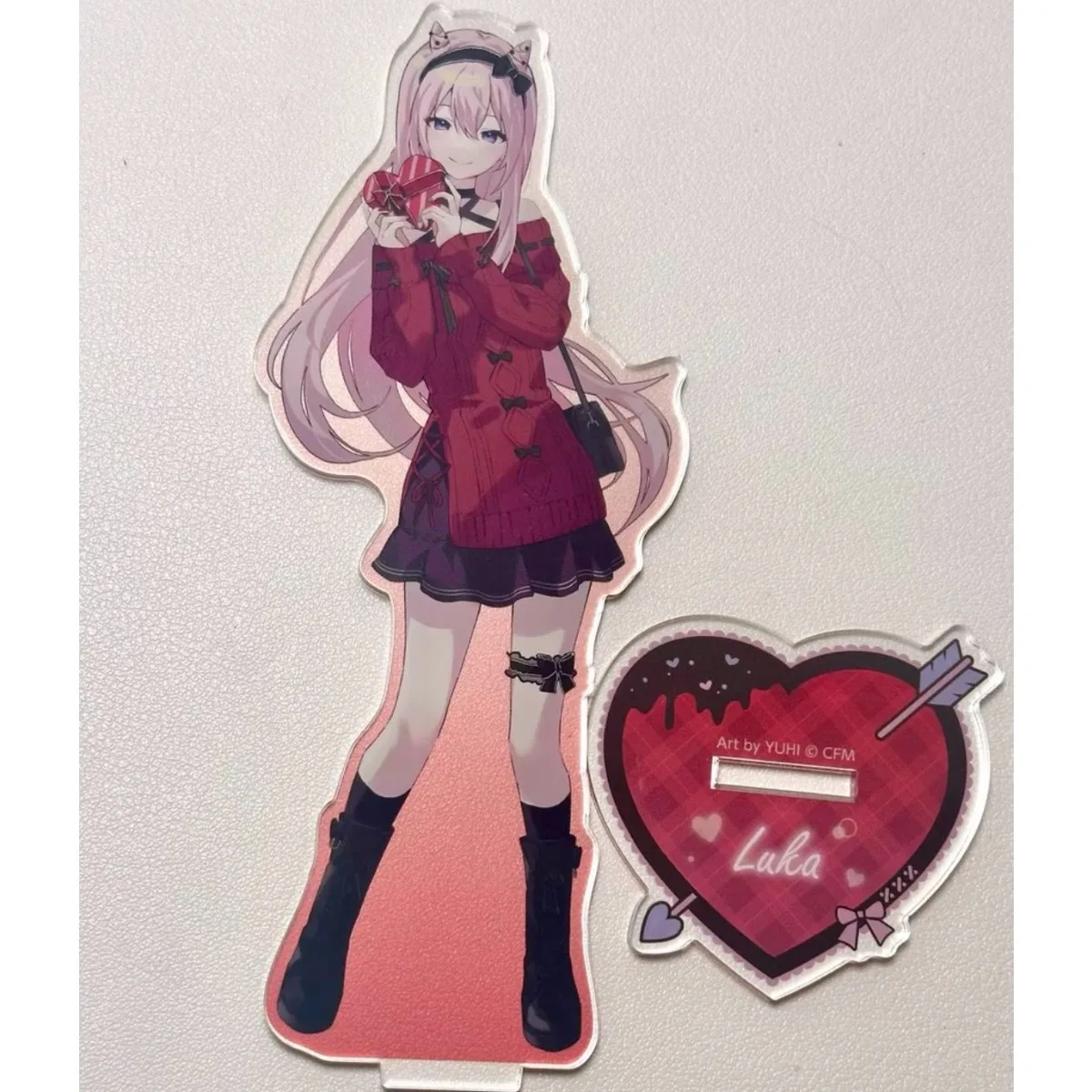 Hatsune Miku Anime Peripherals Megurine Luka Figure Acrylic Stand Megurine Luka Figurine Standing Plate Decoration Toys Gifts