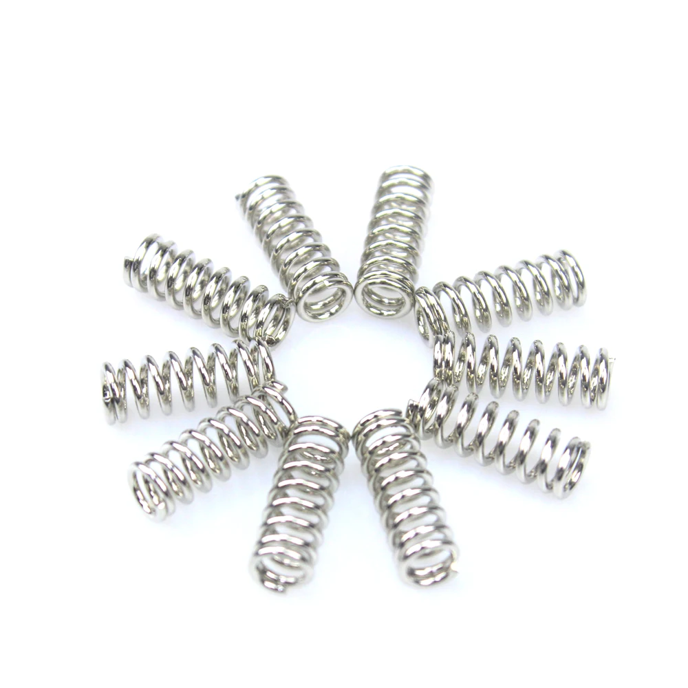 10PCS Hot Sale 3D Printer Accessory Feeder Spring For Ultimaker Makerbot Wade Extruder Nickel Plating 1.2mm 20 mm