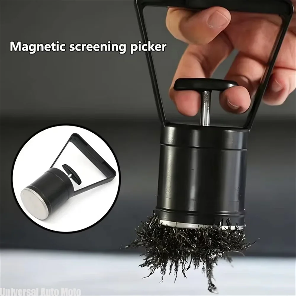 Handheld Quick Release Magnetic Mining Pickup Tool, 8Lbs Load, Used to Separate Gold Ore, Minerals and Metal Debris