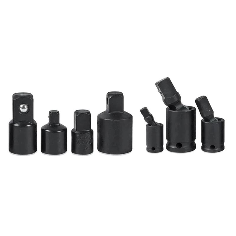 AA01-7PCS Per Avvitatore A Impatto Chiave Giunto Girevole Presa Adattatore Riduttore 3/8 1/4 1/2In Giunto Universale 3 Pezzi