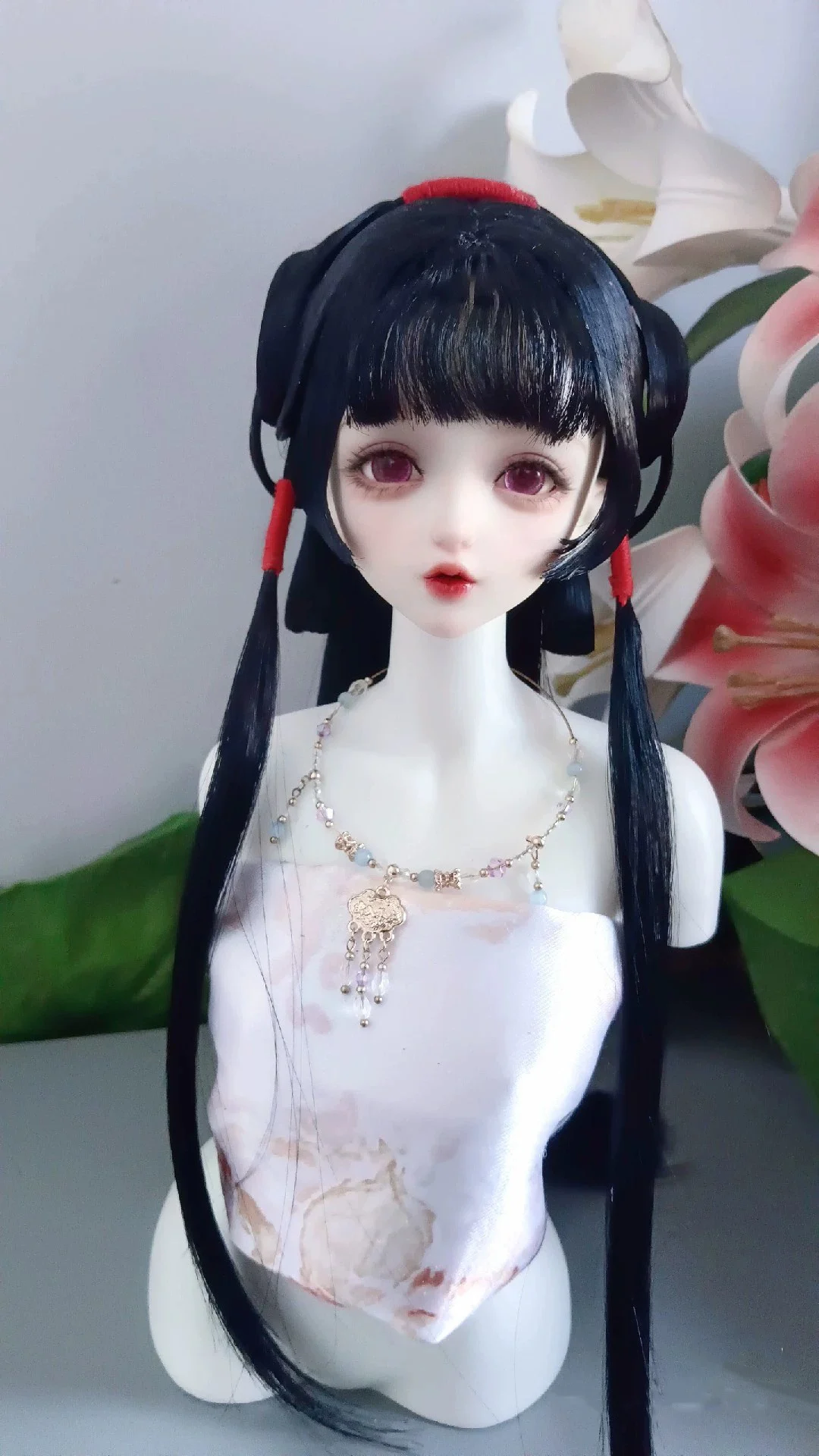 1/6 1/4 1/3 BJD Doll Wigs Ancient Costume Hanfu Vintage Style Long Hair Fairy Wig For YOSD MSD SD13 SSDF Uncle Accessories A1769