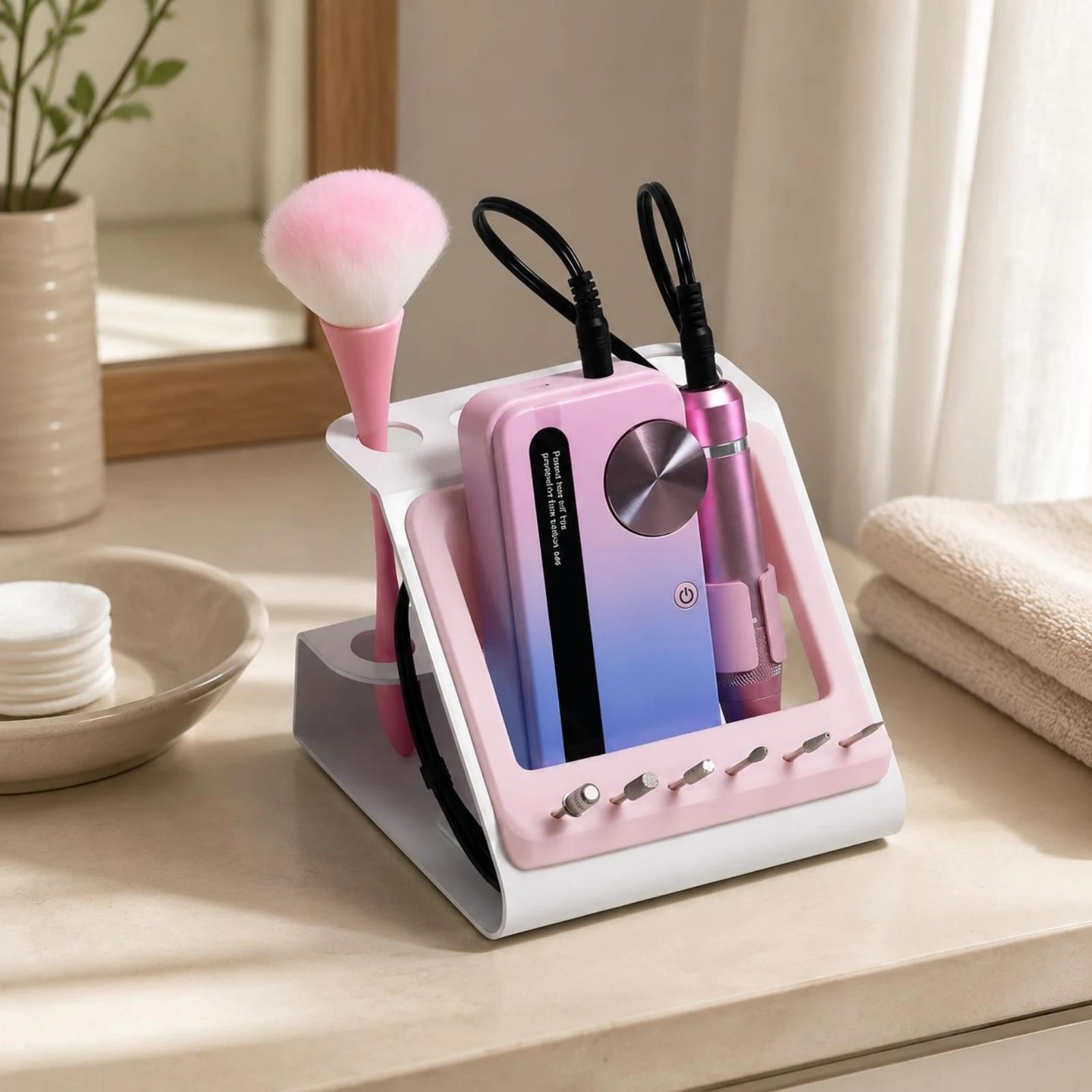 

Foldable Nail Drill Stand Sturdy Manicure Organizer for Salon, Desktop