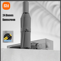 Xiaomi 24 Bones Solid Color Automatic Umbrella Light Collapsible Large Size Sunshade Uv Protection One-Button Switch Umbrella