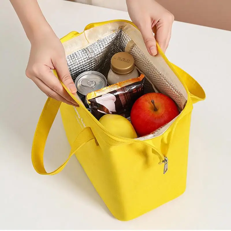 Lunch Box Cooler Lunch Box Container Portable High Capacity Food Storage Tote Waterproof Thermal Cooler Sack Food Handbags Case