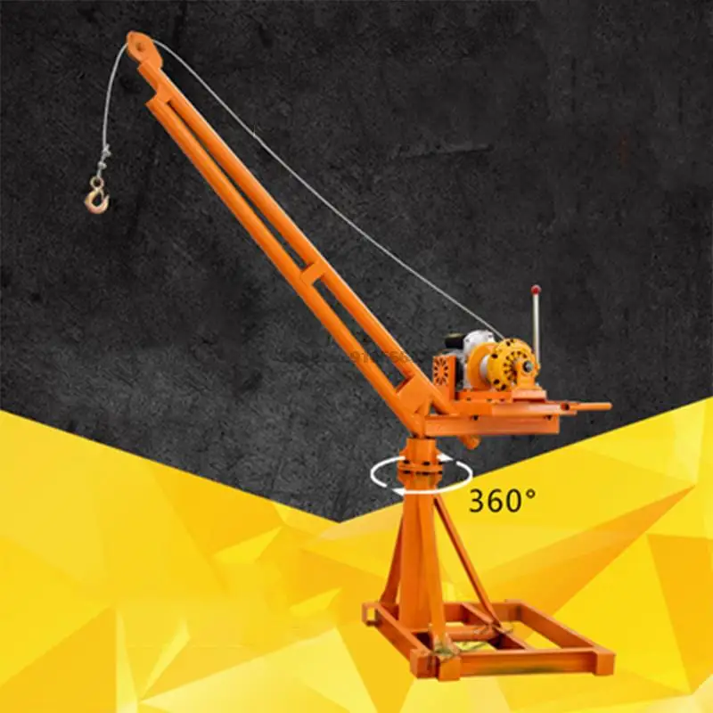 220V 100kg 12m Lifting Hoist Electric Feeding Elevator Building Decoration Small Lifting Crane Household Electric Hoist Crane