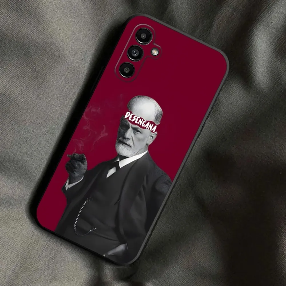 Sigmund psychoanalysis Freud  Phone Case For Samsung Galaxy A13,A21s,A22,A31,A32,A52,A53,A71,A80,A91 Soft Black Phone Cover