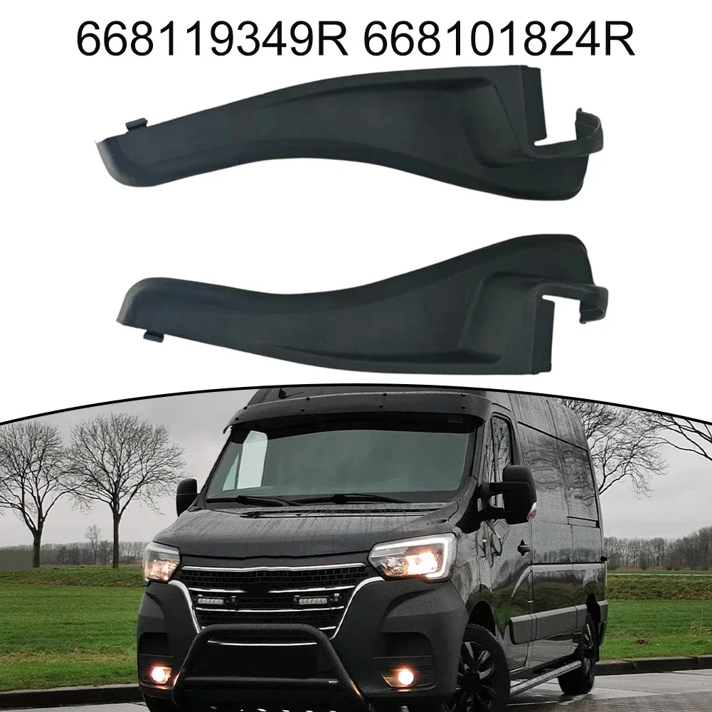 Windshield Deflector Covers Set Car Windshields Air Deflector Cover Black Windshield Trim Cover Heat Resistant Easy Installation