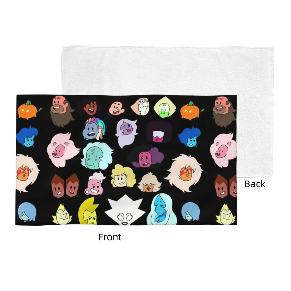 Custom Steven Universe Heads Soft Face Towel Quick Dry Pool Bath Cotton Towels Breathable