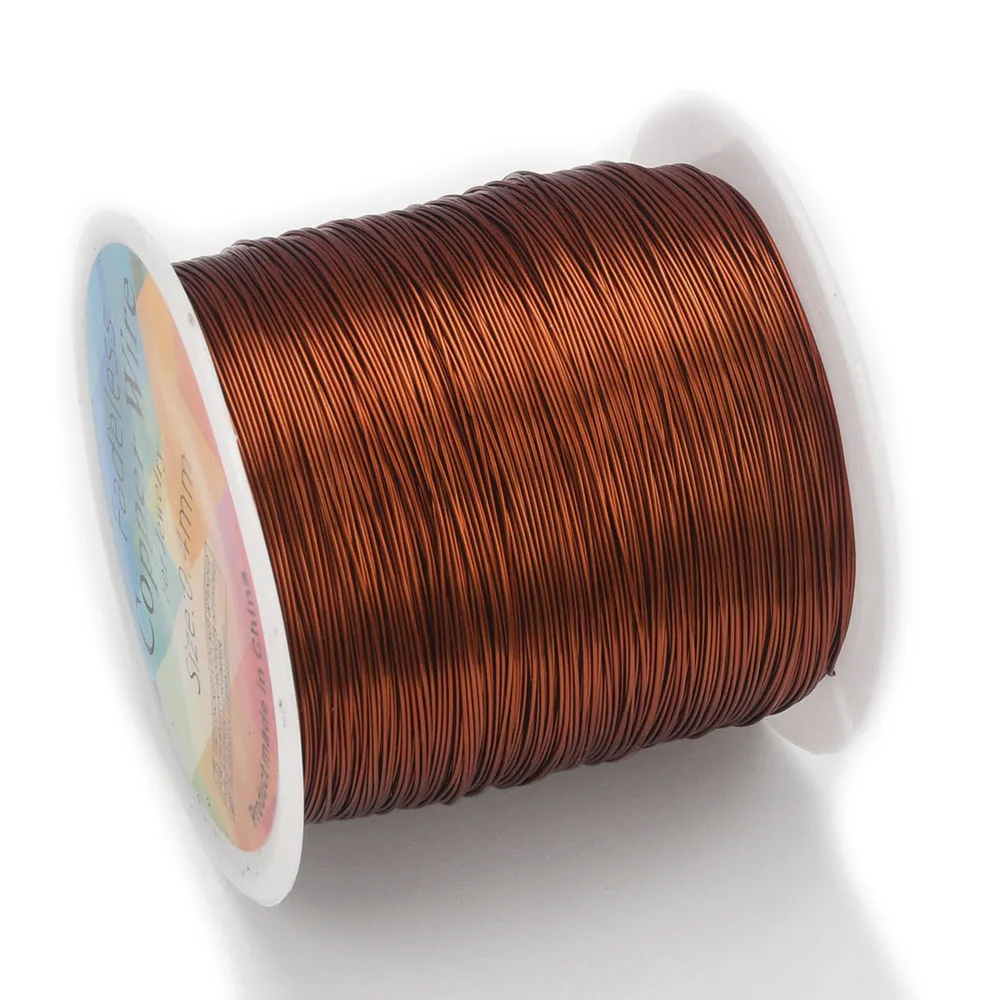 100 m/Rolle Kupferdraht 0,3/0,4/0,5 mm Perlenschnur DIY für Schmuckherstellungszubehör
