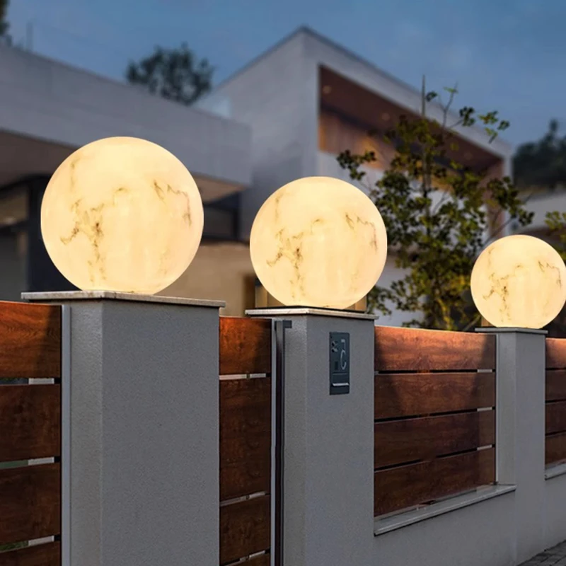 Luminous Ball Light Solar LED Column Light Outdoor Lighting Non Solar Light Outdoor Garden Decoration Outdoor Garden Light