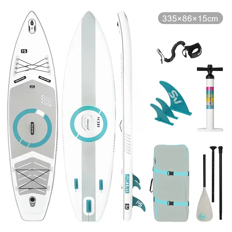 لوح مجداف وقوف لمقعد كاياك قابل للنفخ، لوح مجداف لركوب الأمواج #3