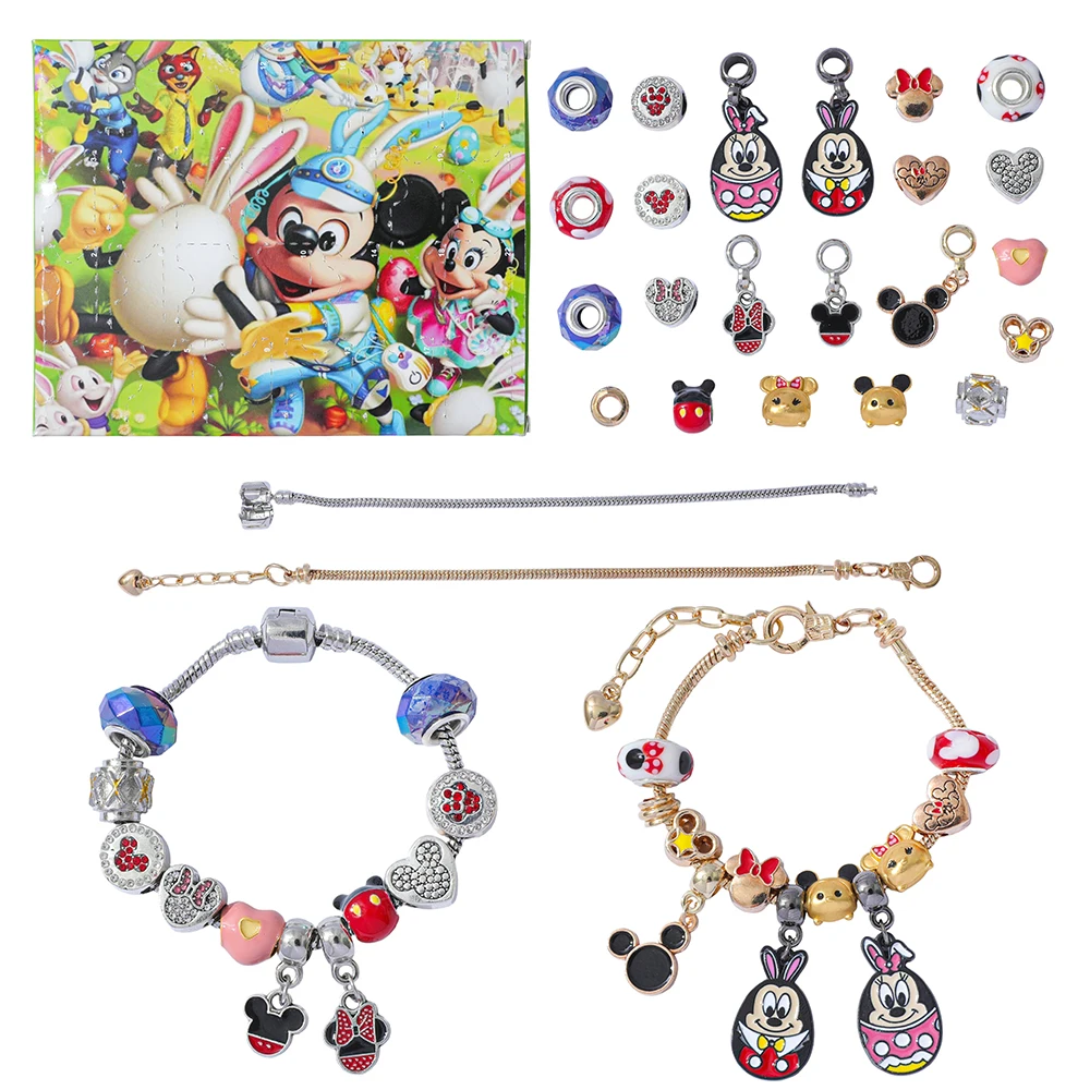 Disney Mickey Mouse Charm Blind Box - Creatieve DIY Minnie Hanger Advent Surprise voor meisjes Uniek prachtig speelgoedcadeau