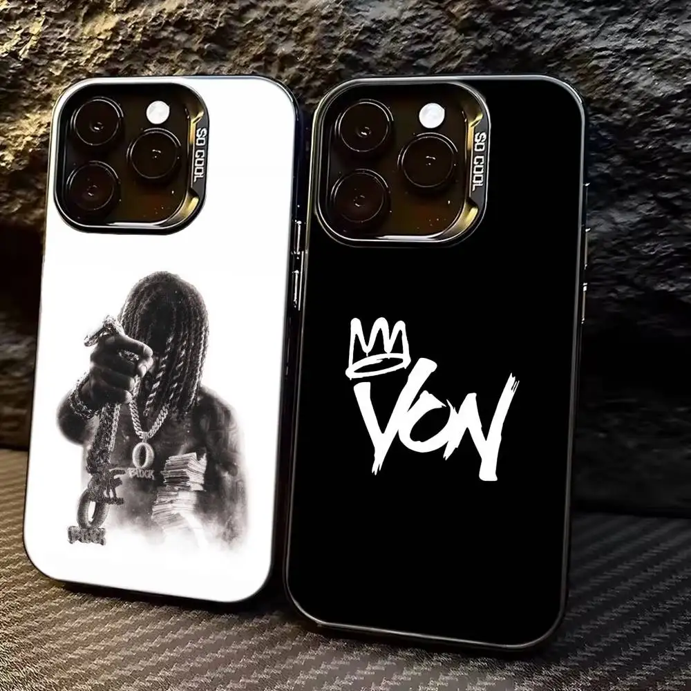 Popular Rapper K-King Vons Phone Case For iPhone 17,16,15,14,13,12,11 Plus,Pro Max,XS,Colorful Silver Phone case Funda Cover