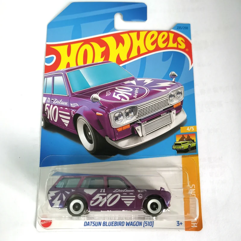 

2023-235 Hot Wheels Cars DATSUN BLUEBIRD WAGON 510 1/64 Metal Die-cast Model Collection Toy Vehicles