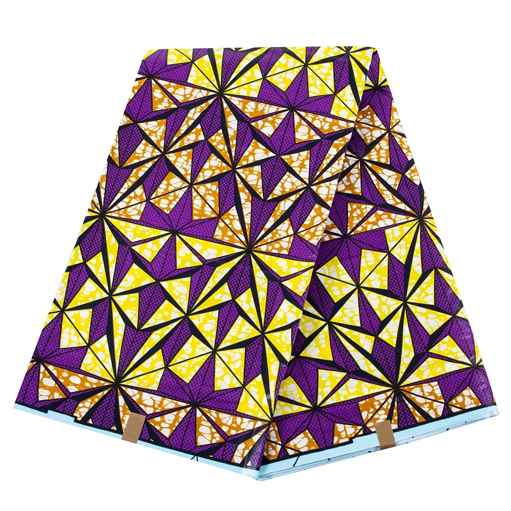 نسيج أفريقي 3/6 ياردة نسيج قطن أنقرة مطبوع للخياطة فستان الحفلات لمشاريع الحرف اليدوية