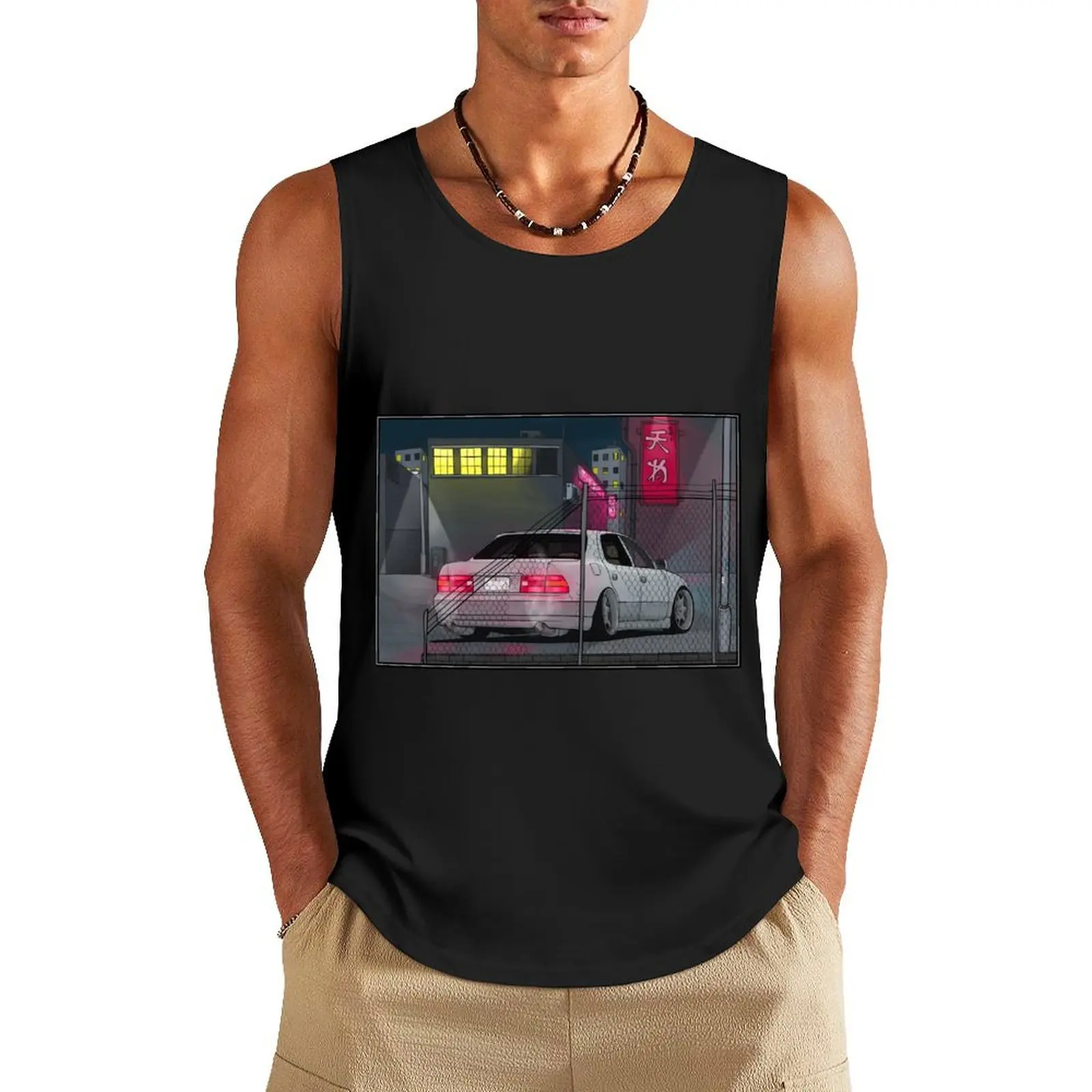 LS400 VIP car scene Tank Top Sleeveless top T-shirt men plain t-shirt men gym