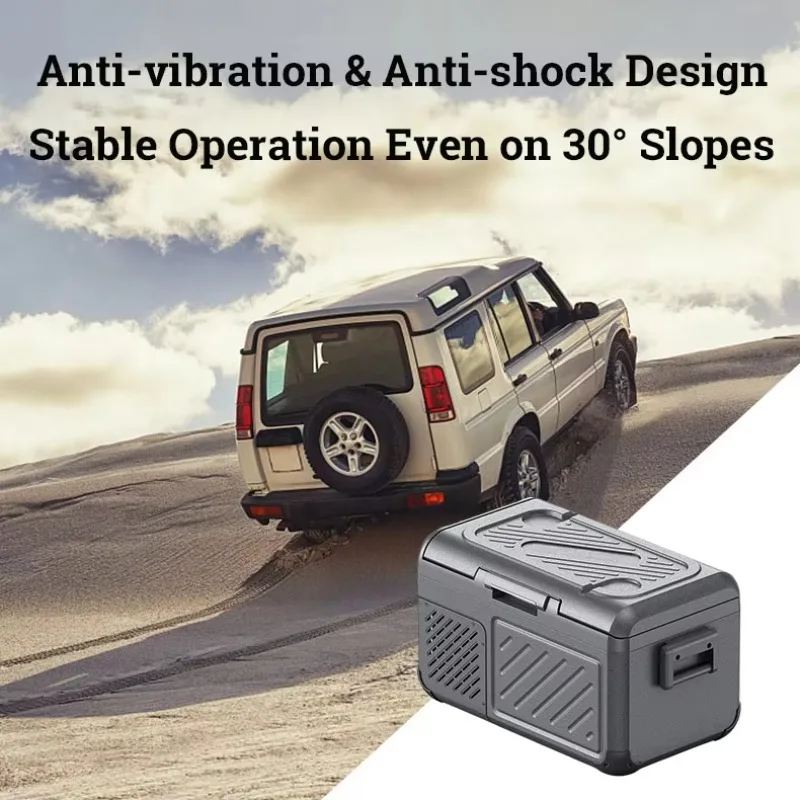 18L Portable Car Fridge Freezer 12V 24V Compressor Cooler with LED Display for Car Truck RV Camping