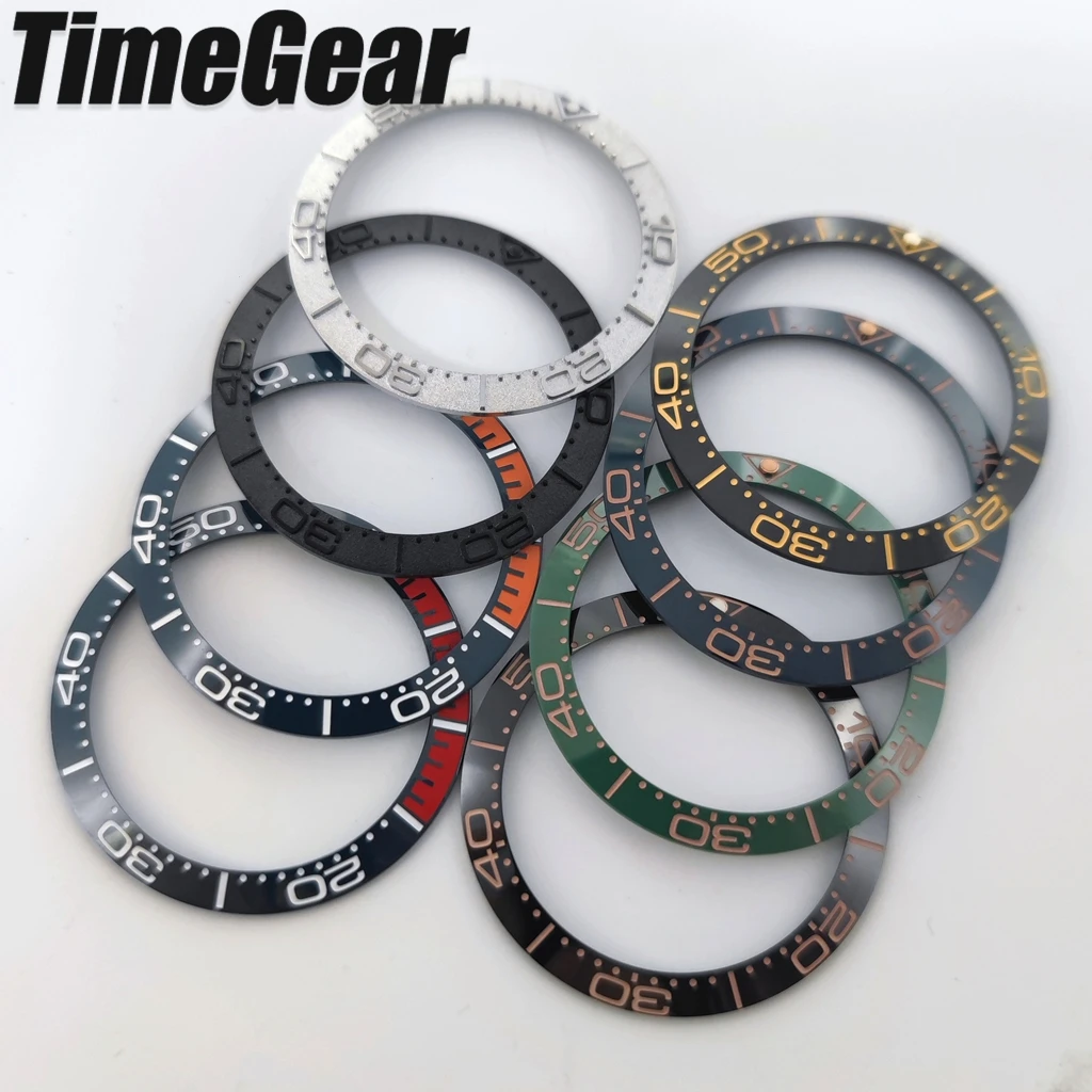 High-Quality 38mm*30.6mm Ceramic Alloy Watch Bezel Insert Ring Slope Fit 40mm Watch Case For Seamaster 300 Ring Accessories