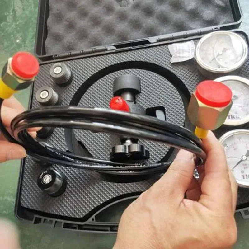7-in-1-Ladesatz für hydraulische Akkumulatoren, Zylinder, Stickstoffgas und Druck-Te-St-Kit