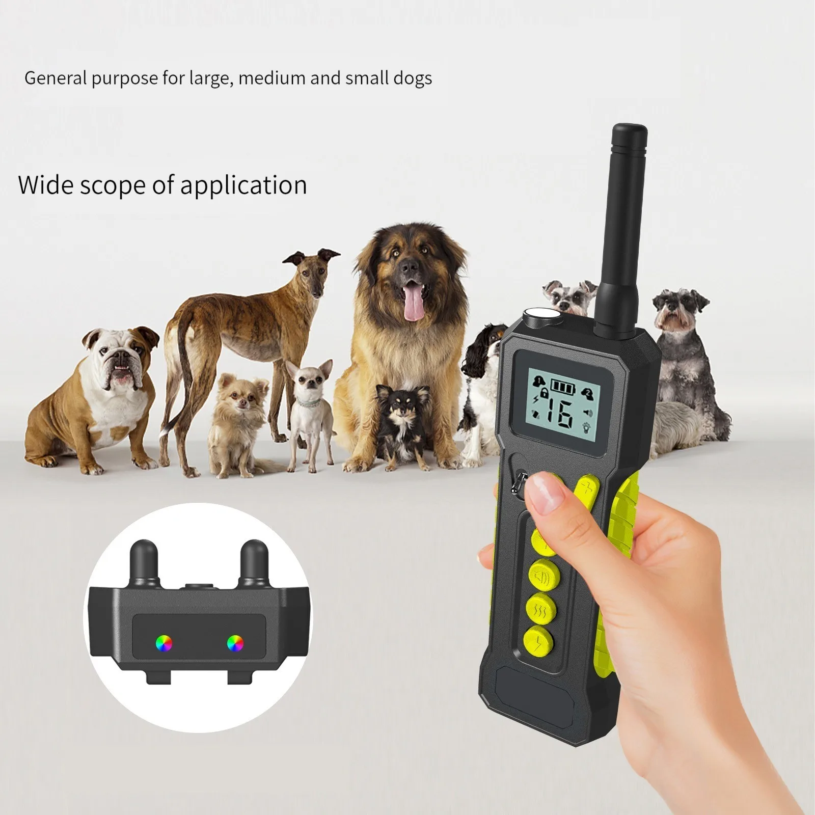 Pet barking prevention remote dog trainer Charging barking arrest collar Electric shock collar Remote intelligent barking arrest