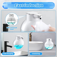400 Ml Automatic Soap Dispenser Foam Foaming Hand Soap Dispenser Wall Mounted IPX5 Waterproof For Kitchen And Bathroom