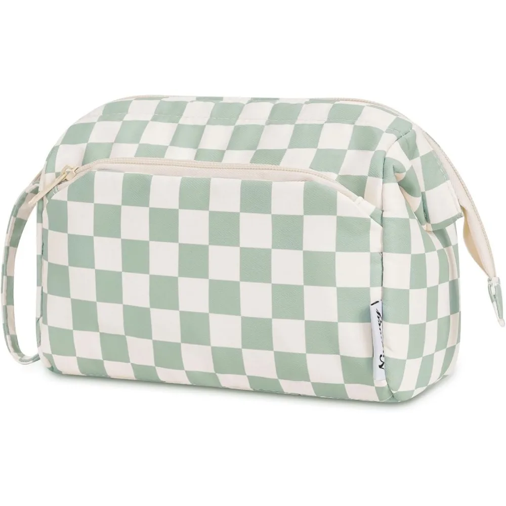 

Women Makeup Bag Wide-open Make up Bag Travel Cosmetic Organizer Toiletry Bag for Cosmetics Toiletries Accessories
