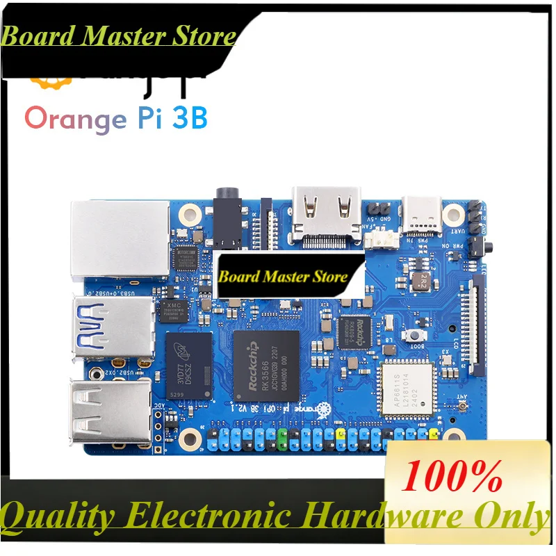 BoaMasMOrange Pi 3B 8GB Ram Single Board Computer RK3566 Up To 1.8GHz Chip WIFI-BT Development Board Orange Pi 3 Model B