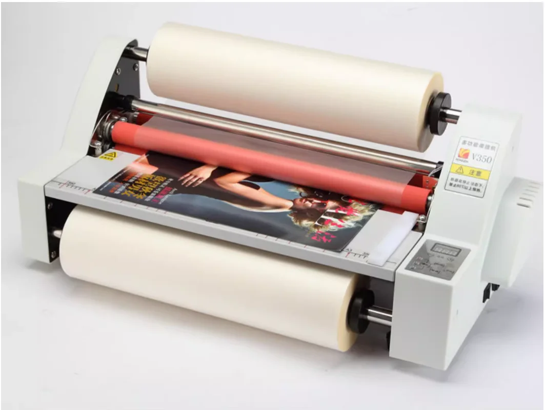 

Hot Roll Laminator Laminating Machine 350mm or 480mm + Two Rolls Laminating Film 200M