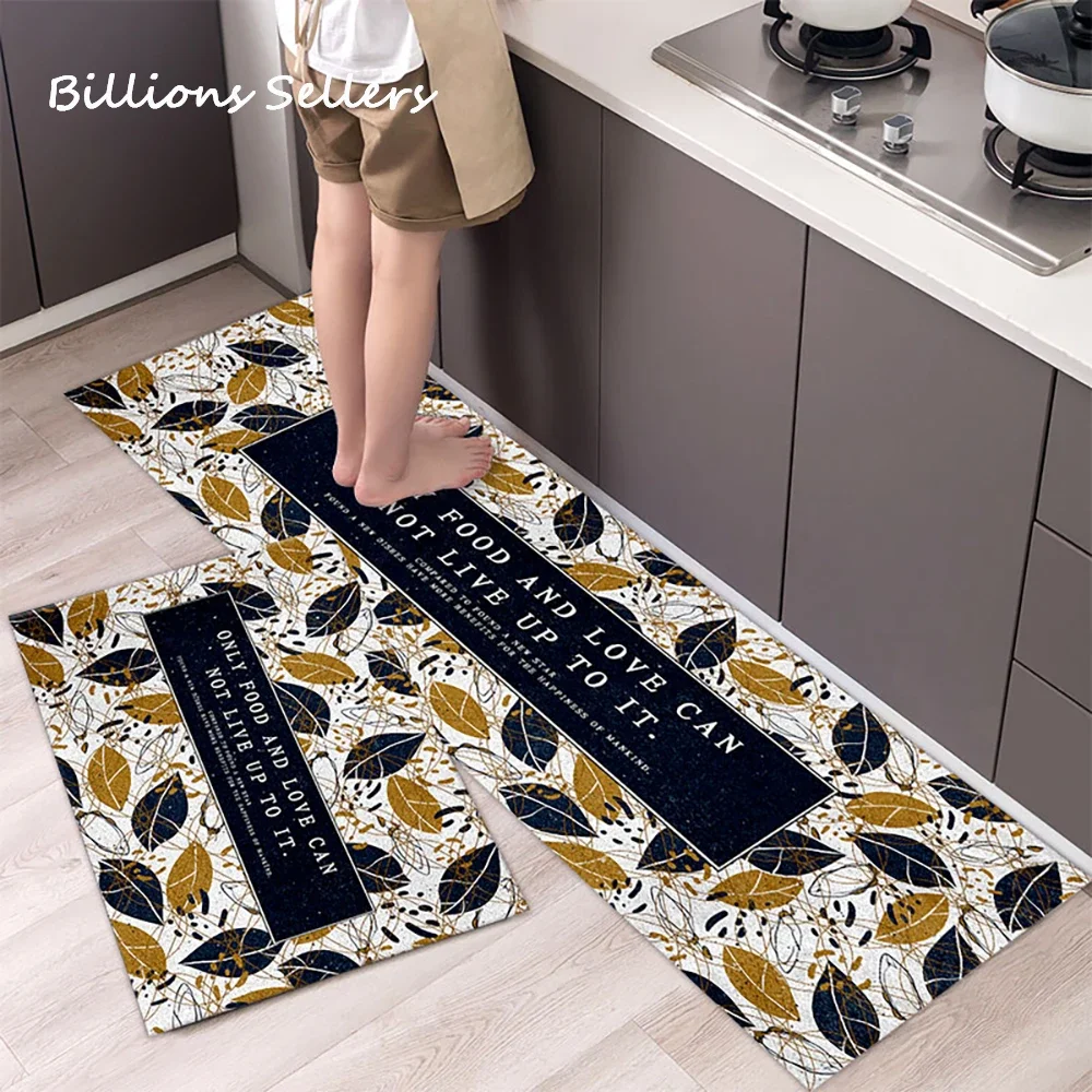 Long Kitchen Carpet for Floor Home Entrance Doormat Bedroom Living Room Decor Bedside Rug Hallway Balcony Bathroom Anti-Slip Mat