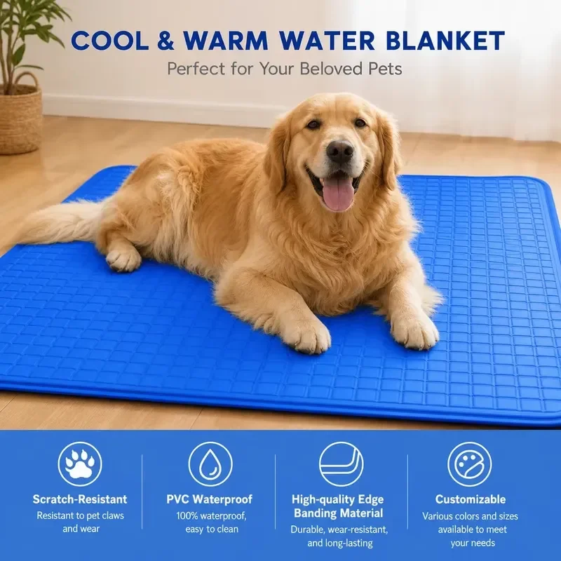 Electric Pet Beds Cooling and Heating Dual Water Circulation Mattress Topper Compressor Refrigeration Cooling Pad for Cats